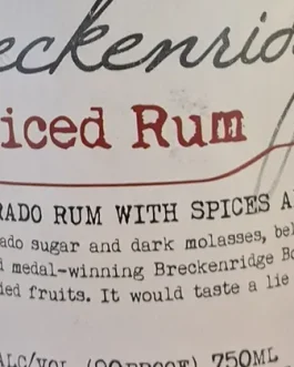 Breckenridge Spiced Rum